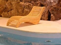 Sdraio Sauna  in abete a finitura naturale 