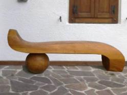 panca-morgenleit in legno di larice 